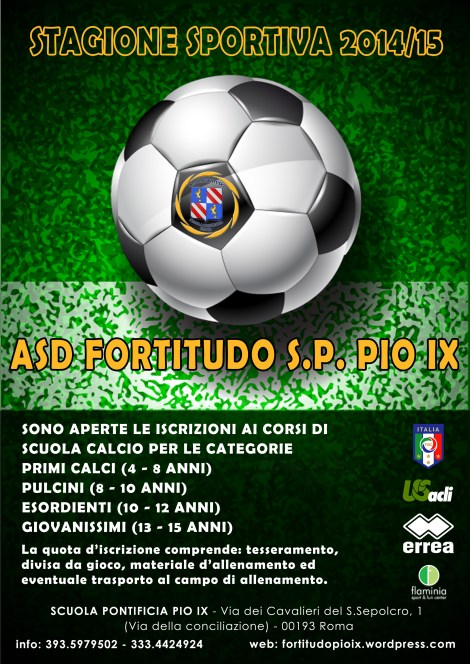 fortitudo pio ix calcio volantino 1415